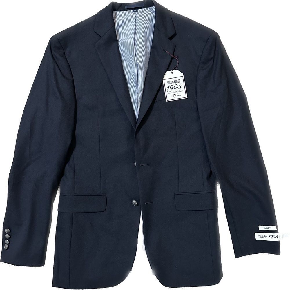 Jos. A. Bank Black Sport Coat with Notched Lapels